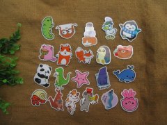 (image for) 2Packs x 50Pcs Pre-Cut Animal Sticker Pack Craft Scrapbooking