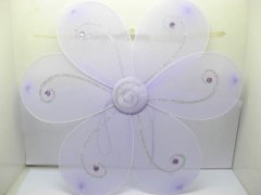 (image for) 10 x Light Purple Flower Dress-up Fairy Wing Costume Toy