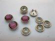 (image for) 100Sets Dark Pink Five-Claw Brad Stud Button