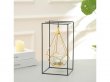 1Pc Square Nordic Style Geometric Metal Hanging Candle Holder
