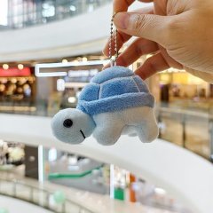(image for) 1Pc Plush Cute Turtle Keychain Keyring Soft Fluffy Bag Accessories