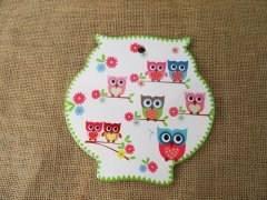(image for) 5X Owl Trivet Placemat Tablemat Decorative Plate Pot Holder - Gr