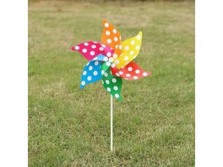 10Pcs Colorful Exciting Single Windmills Great Toy Assorted