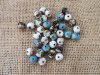 50Pcs Handmade Round Cloisonne Beads 10mm Dia. Mixed Color