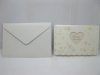 10Pcs New White Wedding Invitation w/Flower On