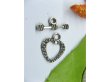 (image for) 50sets Metal Heart Toggle Clasp yw-ac-tc58