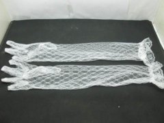 (image for) 2Pair Wedding Dress Lace Bridal Long Gloves 45cm