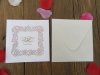 10Pcs New White Wedding Invitation Lazer Hollow Square