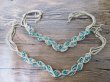 11Pcs Handmade Knitted Unfinished Necklace with Blue Turquoise B (image for) 11Pcs Handmade Knitted Unfinished Necklace with Blue Turquoise B