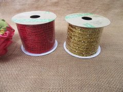(image for) 6Pcs Square Mesh Ribbon Craft Scrapbooking Gift Bows Wrapping