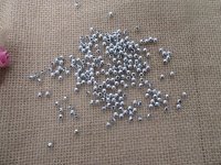 250g (9000pcs) Silver Round Spacer Beads 4mm for DIY Jewellery M