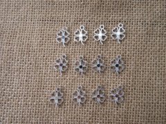 (image for) 200Pcs Alloy Flat Leaf Beads Charms Pendants Wholesale