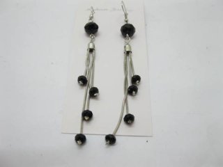 2x12Pairs Glass Hoog Earrings 10cm long