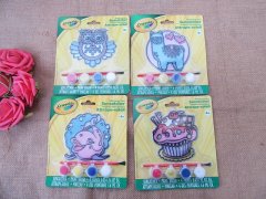 (image for) 6Sets Paint Your Own Sun Catcher Kids Arts & Crafts