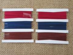 (image for) 100Sheets X 3Pcs Satin Ribbon 5mm Craft Trim Embellishment Mixed