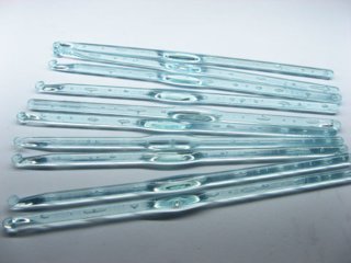 10 Light Blue Acrylic Crochet Hook Needle for Crafts 4mm