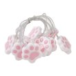 1Set Yellow LED Cat Paw Light Decorative Lighting String Battery Powered (image for) 1Set Yellow LED Cat Paw Light Decorative Lighting String Battery Powered