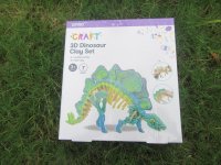 1Set 7Pcs 3D Dinosaur Clay Set Kids Educational Toy