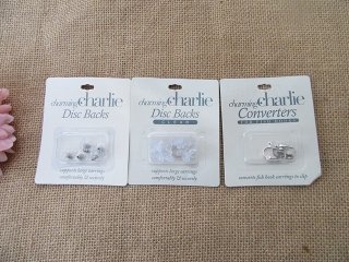 (image for) 12Sheets Earring Disc Back Stopper Fish Hook Etc