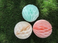 (image for) 36 Tissue Paper Pom Poms Wedding Party Decoration 18cm Dia.
