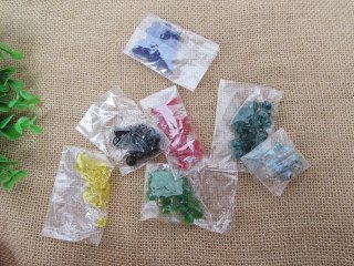 (image for) 450Gram (Approx 960Pcs) Facted Transparent Crystal Beads 8mm Dia