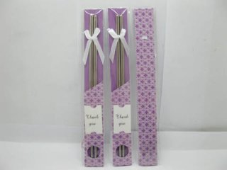 10Pairs Stainless Steel Chopsticks in Artistic Sleeve - Purple (image for) 10Pairs Stainless Steel Chopsticks in Artistic Sleeve - Purple