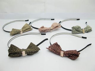 1Piece New Thin Hair Band with Attached Bowknot bh-ha-ch321