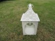 (image for) 1X White Hanging Candle Lantern Wedding Decoration 24cm High