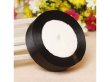 (image for) 10Rolls X 25Yards Black Satin Ribbon 18mm