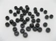 1100 Plastic Black Barrel Pony Beads 6x8mm (image for) 1100 Plastic Black Barrel Pony Beads 6x8mm