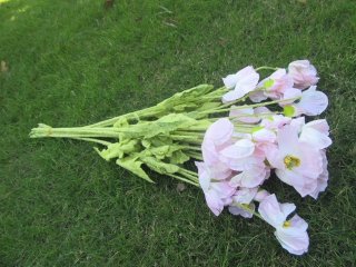 10Pcs Corn Poppy Artificial Flower Home Decoration - LIGHT PINK