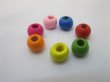 2000 Colourful Round Wooden Beads 5X6mm (image for) 2000 Colourful Round Wooden Beads 5X6mm