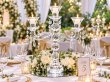 1X 3-Heads Crystal Candle Holder Candelabra 28cm High (image for) 1X 3-Heads Crystal Candle Holder Candelabra 28cm High