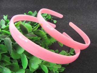 1x Pink Hairbands Hair Clips Craft for DIY 12MM