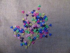(image for) 4Pack x 65g Multicolor Pearlescent Tri Beads DIY Craft Jewelry A