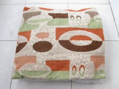 (image for) 2Pcs HQ Oval Pattern Hemp Pillow Cushion Covers 43cm