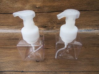 6X Clear Comestic Shampoo Lotion Refill Press Bottle 250ml