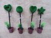 5Pcs Flower Plant Pot Funny Ballpoint Pen Stationery Desktop D??