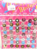 210 X 30mm Assorted Sign Vogue Button Pin Badges