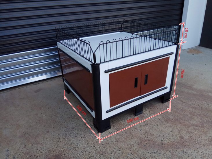 1x Special Clearance Display Bin Table with Storage - Click Image to Close