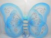 10X Blue Glitter Butterfly Fairy Wings Dress-up