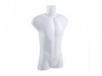 5X New White Male Torso Mannequins w/Hanging Hook
