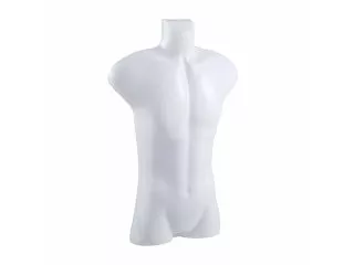 5X New White Male Torso Mannequins w/Hanging Hook