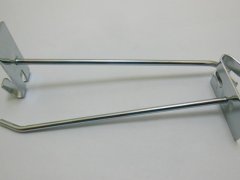 20 Metal Slatwall Grid Peg Hooks 15cm 20 Metal Slatwall Grid Peg Hooks 15cm