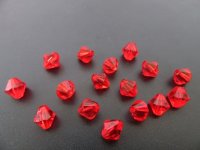 2700 Red Faceted Bicone Beads Jewellery Finding 8mm