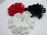 20Pcs Handmade Crochet Sunflower for Dress Mixed