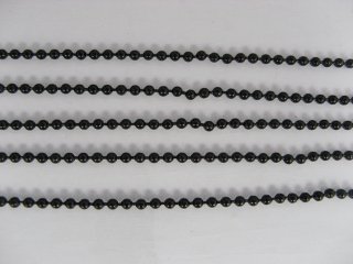 50 Meters Iron Black 3.2mm Ball Beading Jewelry Finding