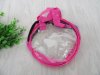 13Pcs Clear Deep Pink Handbag Coin Bag Purse for Girl