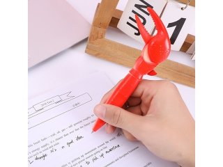 6Pcs Funny Creative Lobster Crab Claw Black Ink Ballpoint Pen