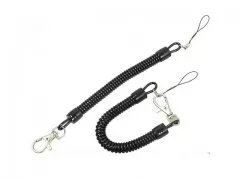 12Pcs Keychain Elastic Spiral Spring Strap Lanyard Key Ring